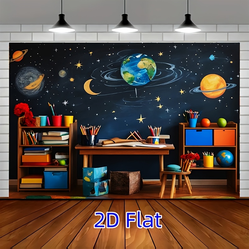 Science Nursery - Dekorasi Kanvas Mural Kelas Astronomi untuk