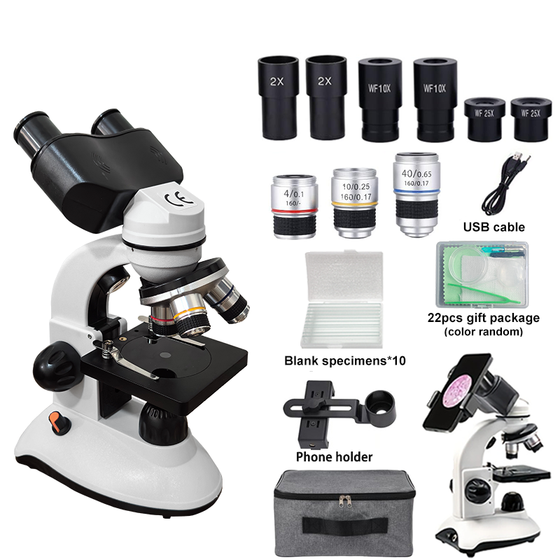 Mikroskop Binokular untuk Sisw - Microscope Compound 40X ulasan dan harga