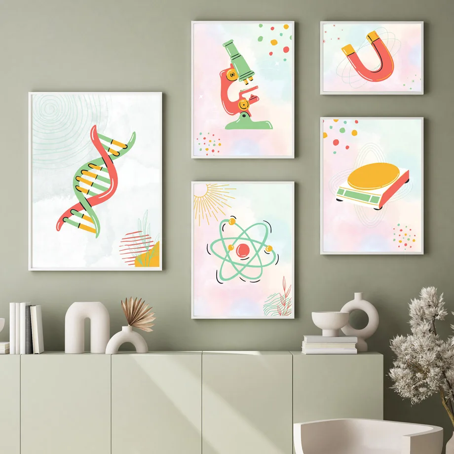 Poster Kebun DNA Mikroskop Sel - Science Nursery ulasan dan harga